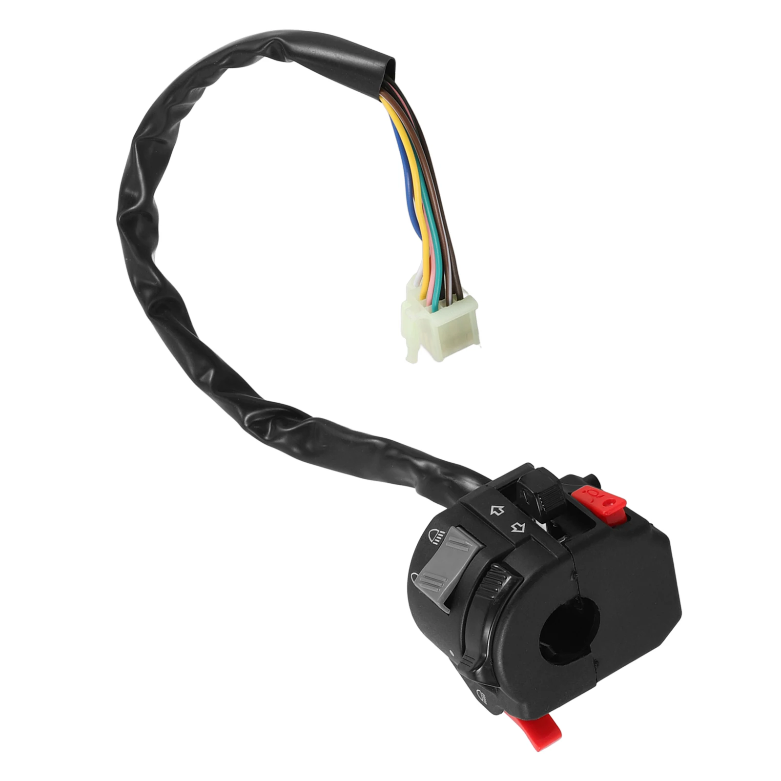 

Multifunction Motorcycle Switch Handlebar Plastic Headlights Front Turn Signal Durable Metal Replacement Parts