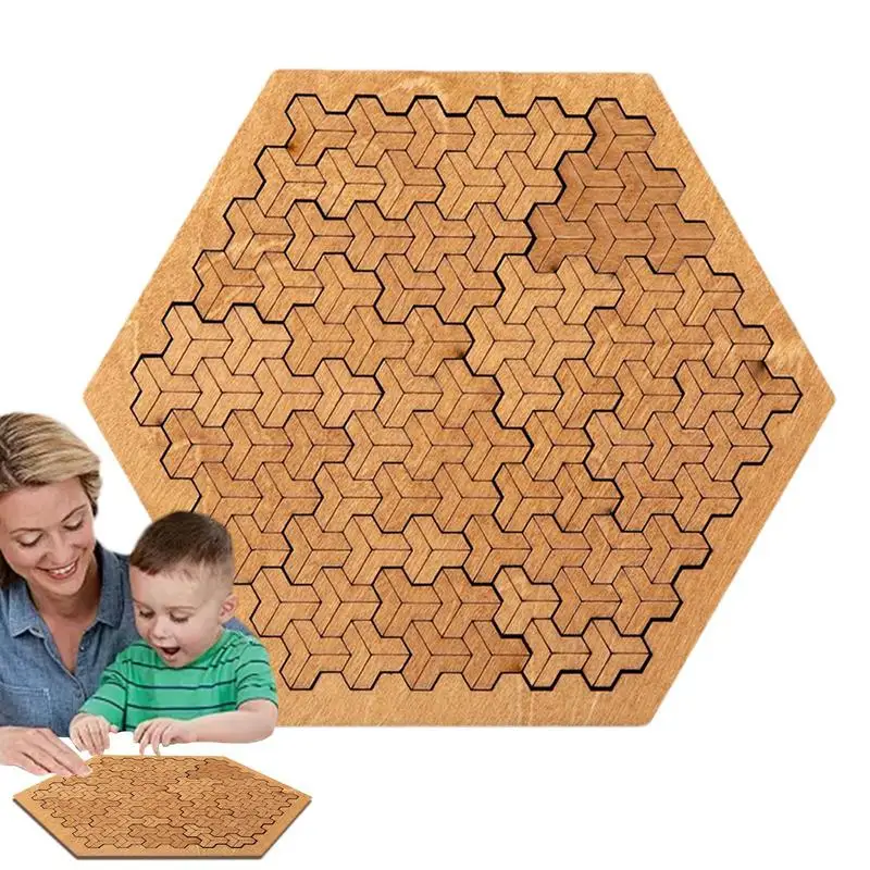 

Wood Puzzles For Kids Puzzle Board Montessori Toys Educational Toys Learning Games Creative Pattern Brain Teaser Fine Motor Toys