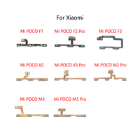 Power Button Switch Volume Mute Button On / Off Flex Cable For Xiaomi Mi POCO F1 F2 Pro F3 X2 X3 NFC M2 Pocophone M3