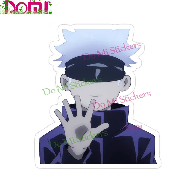 Jujutsu Kaisen مثير جوجو ساتورو أنيمي سيارة ملصق مائي ديكور لأجهزة الكمبيوتر المحمول خوذة جذع الثلاجة ملصق مائي عالي الجودة KK غطاء الفينيل