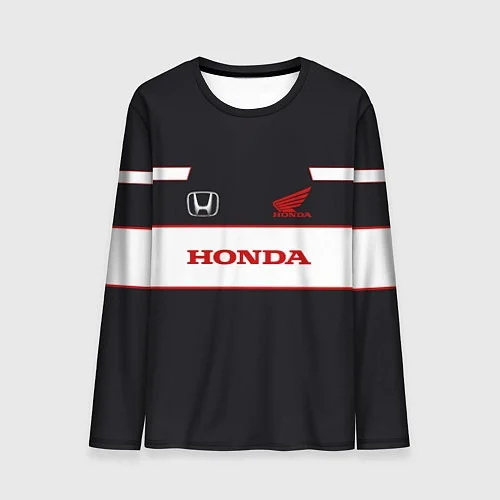 

Honda Men's Spring Autumn Long Sleeve T-shirt Auto Racing Moto Modern Fashion Casual Outdoor Wear