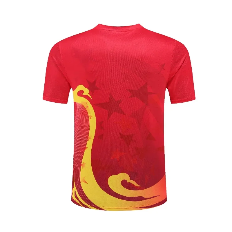 2026 New Table Tennis Sportswear Badminton Short-sleeved Tops Competition Suits T-shirts Breathable Sweat-absorbent Deodorant - view 5