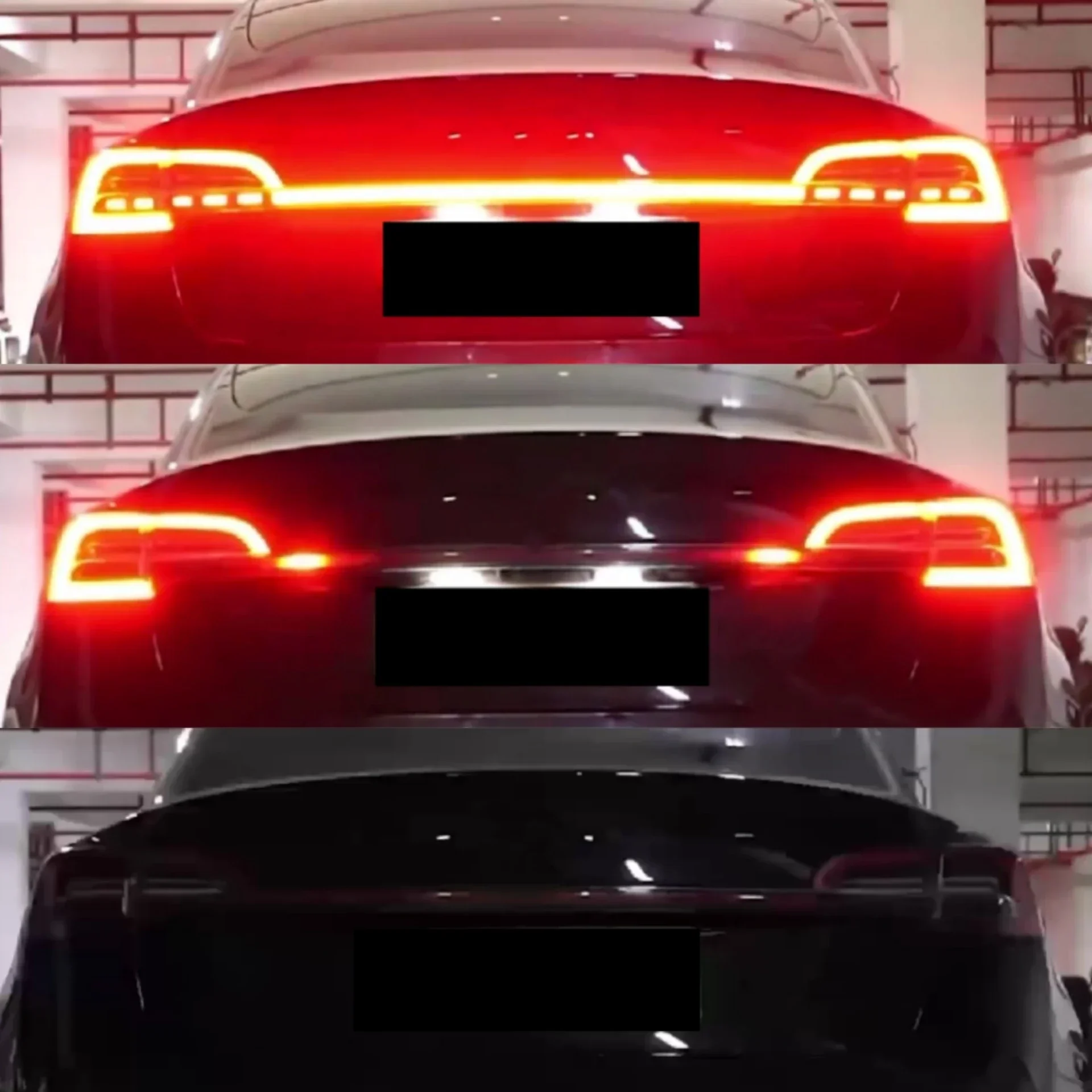 Body Kit Through Lamp for Tesla Model Y 3 Modified New Style Rear Center Car Light Auto Accessories