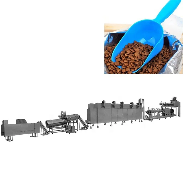 التلقائي سعة كبيرة 100 كجم/ساعة-6 طن/ساعة التلقائي بالكامل الأسماك الكلب القط آلة تجهيز أغذية الحيوانات الأليفة الطارد معدات خط النبات #4