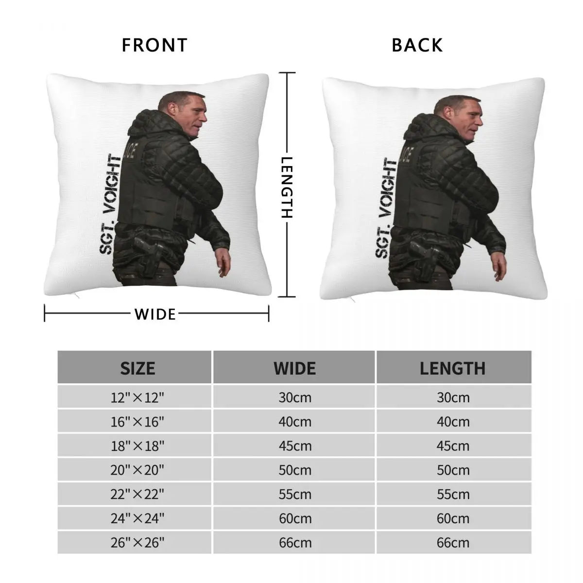 Chicago P.D Hank Voight Jason Beghe Pillowcase Polyester Linen Velvet Creative Decor Pillow Case Sofa Seater Cushion Cover 18