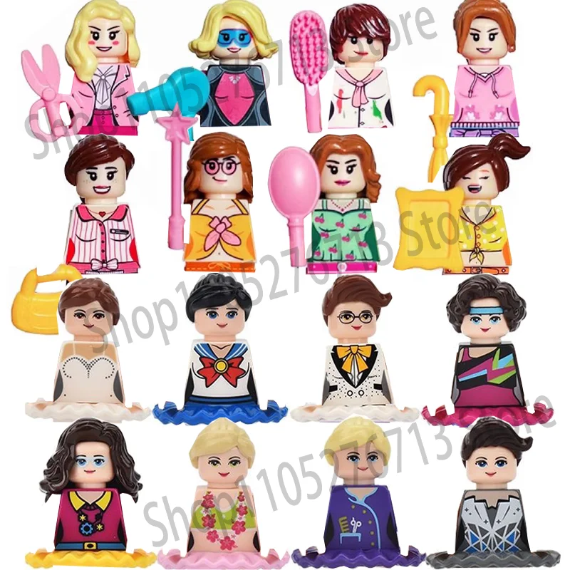 

Набор из 16 деталей: Конструктор «Принцесса Белль» из серии «Друзья» для девочек, модель городских персонажей, игрушки-кирпичики для сборки