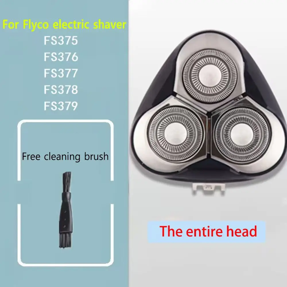 For Flyco Electric Shaver FS375 FS376 FS377 FS378 FS379 Shaver Head Comes with Cleaning Brush