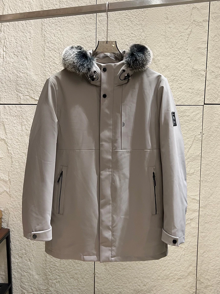 

High-End Detachable Inner Winter Cotton Jacket for Men Youth Popular Standard Fit Warm Thick Zipper Closure Long Sleeve