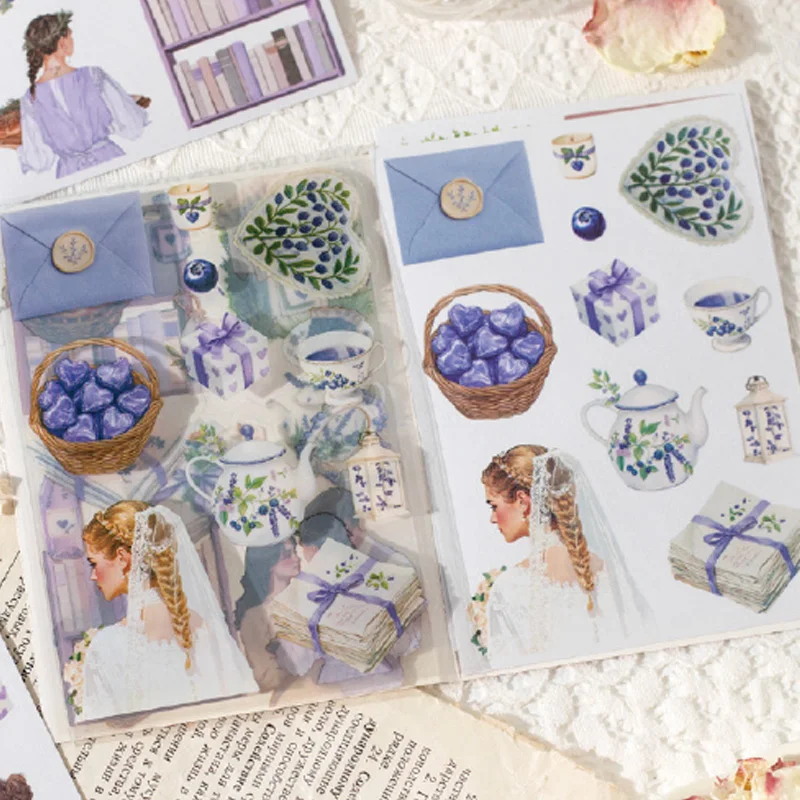 Mr Paper, 1 style 30pcs/bag Romantic Ramblings Series Sticker Book DIY Handbook Decorative Stickers