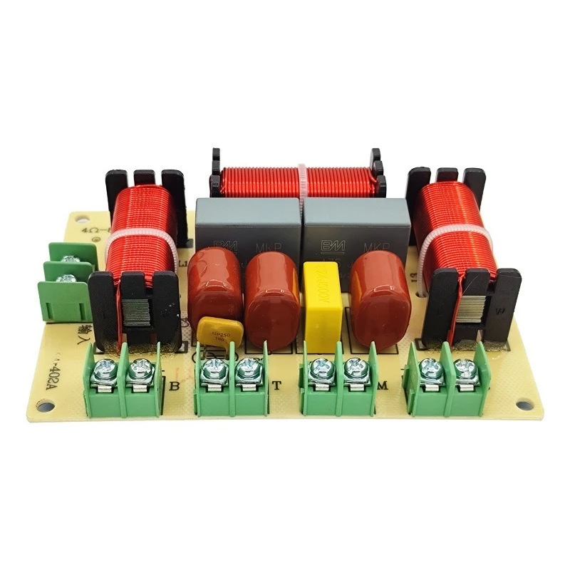For one high, one mid, two low, four-channel crossover, 250W high cost-performance speaker audio crossover