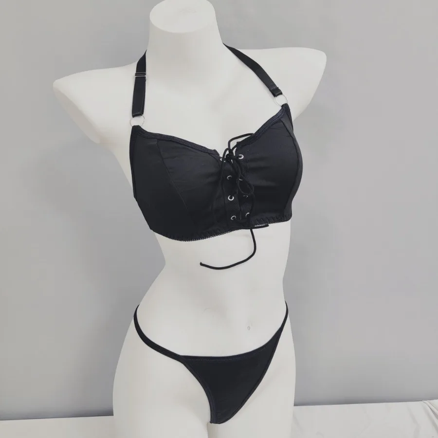 

【HOT】- spot quick-hair nightclub sexy lead dance dress pole dancing dress women bikini hanging neck sexy suit