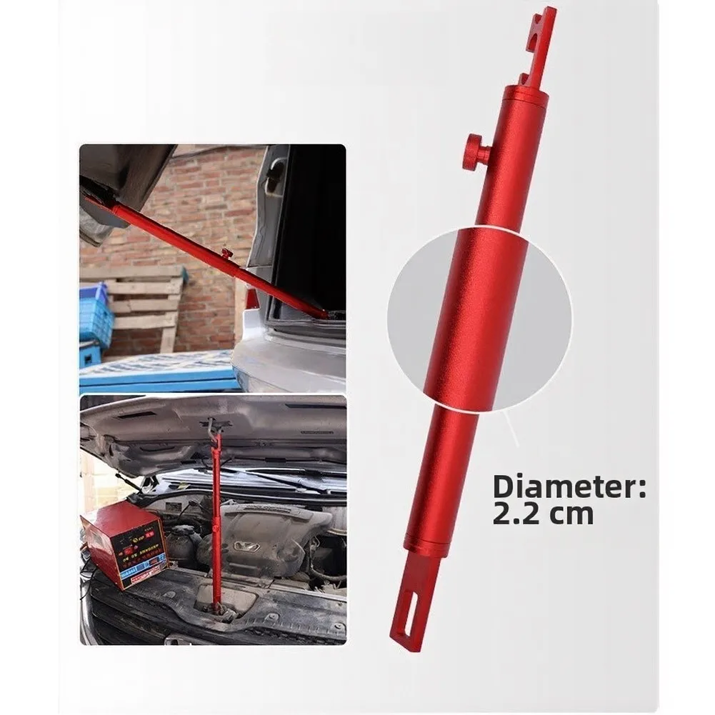 Retractable Support Tool for Vehicle Doors and Trunks Using Heat-Stable Aluminum Alloy and Smooth Tension Control