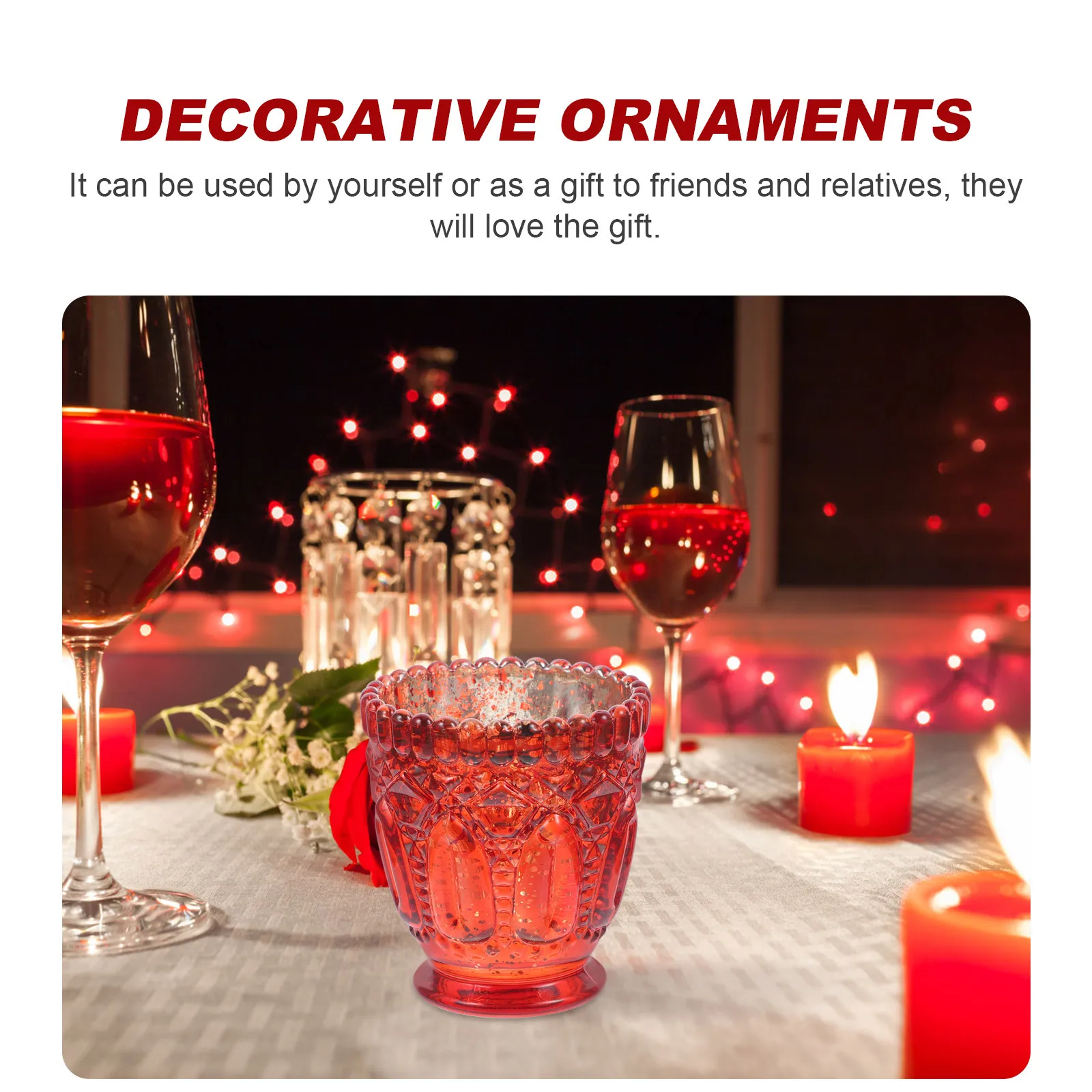 

Vintage Glass Stick Creative Holder for Wedding Party Home Decor Romantic Style Candlestick