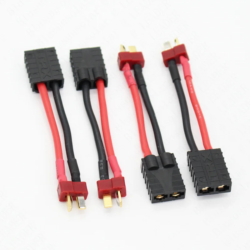 10/50 Stuks Rc Lipo Batterij Oplader Conversiekabel Adapter Draad Trx Naar Dopen T Plug Connector Voor Traxxas S E Slash Universeel