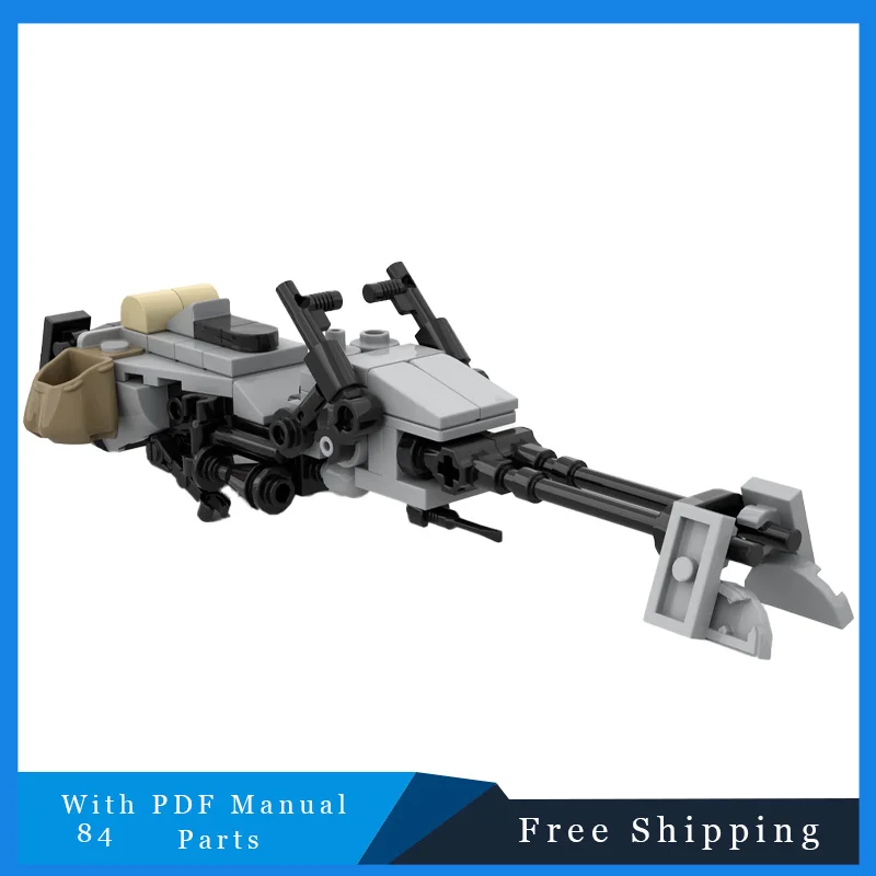 Estrela batalha série criativa voando motocicleta tecnologia tijolos blocos de construção modelo para crianças diy montagem brinquedos presentes natal