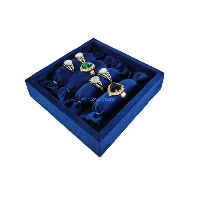 

T4MD Velvets Jewelry Tray for Rings Jewellery Showcase Accessory for Women