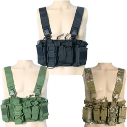 Tactical Gear Chest Rig Molle Vest Military Army Equipment Magazine Carrier Pouch Outdoor Airsoft Paintball Hunting Vest