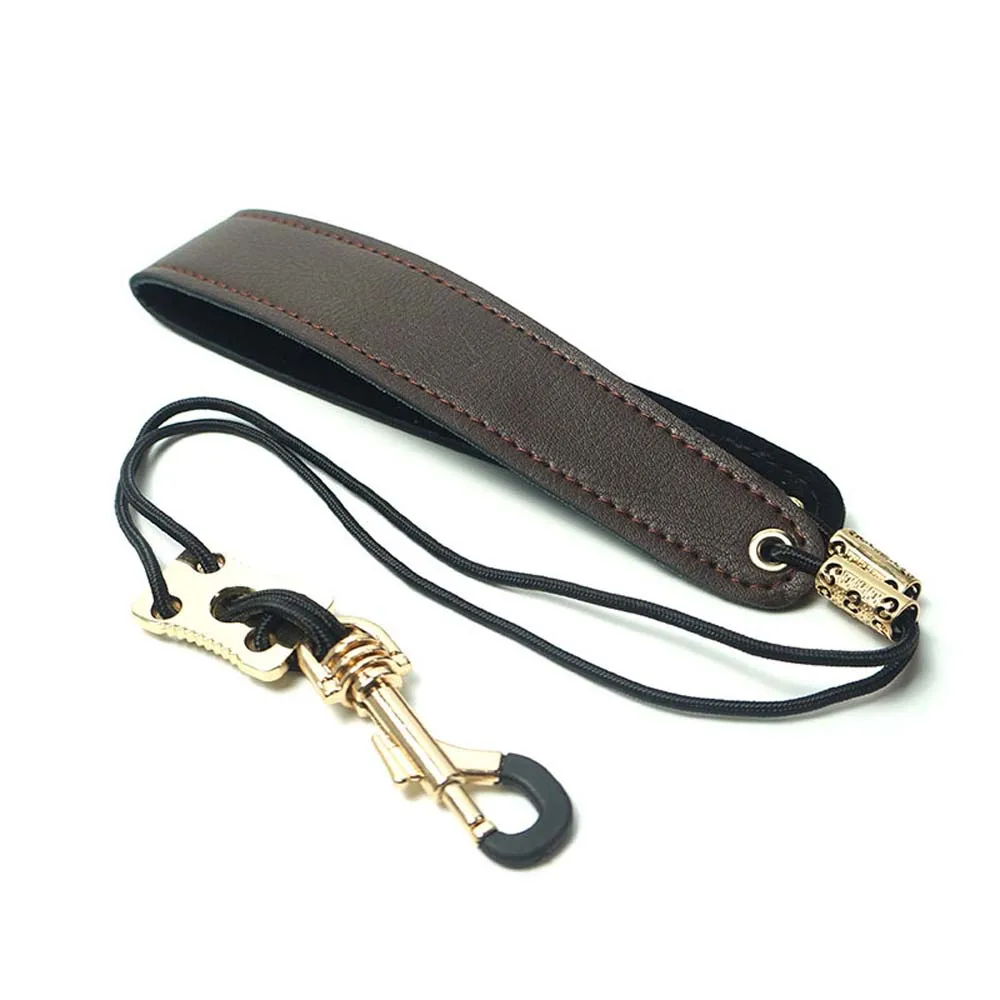 Saxophone Hair Dryer Black Pipe Strap Hanging Performance Neck Strap Comfortable Leather