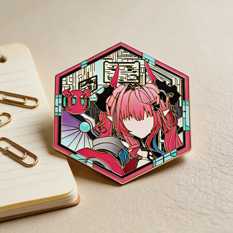 Yvonne Fanren Original Peripheral Badge Two-dimensional Bar Brooch Game Merchandise