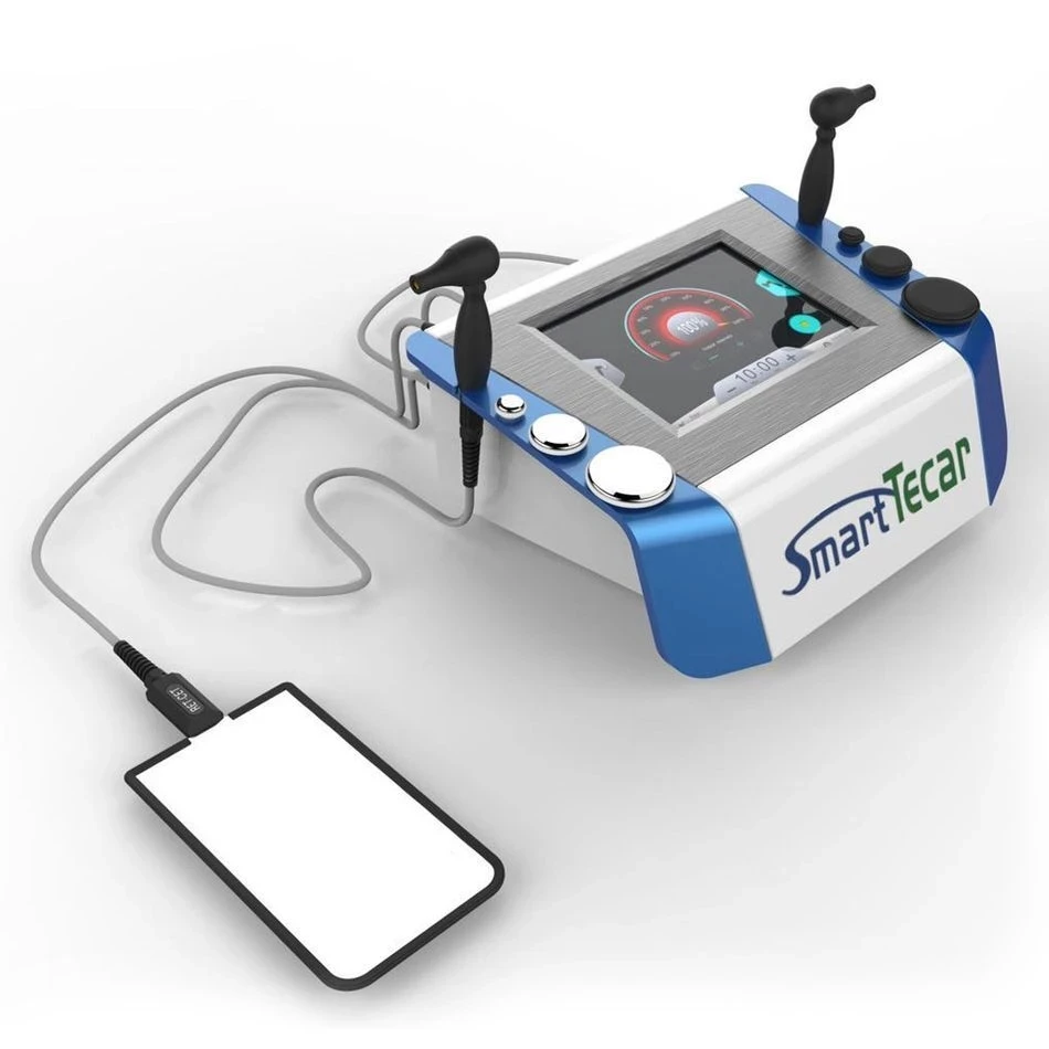 

Portable Smart Tecar Cet Ret Pain Relief Physical Therapy Physiotherapy Diathermy Slimming Machine with heads