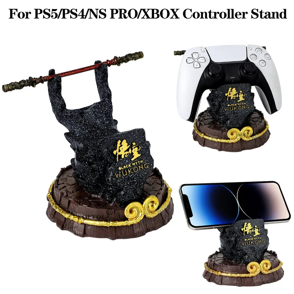 Game Controller Stand with Ruyi Golden Cudgel Wukong Theme Universal Gamepad Base for PS5/xbox/NS/Switch Pro Game Handle Bracket view 5