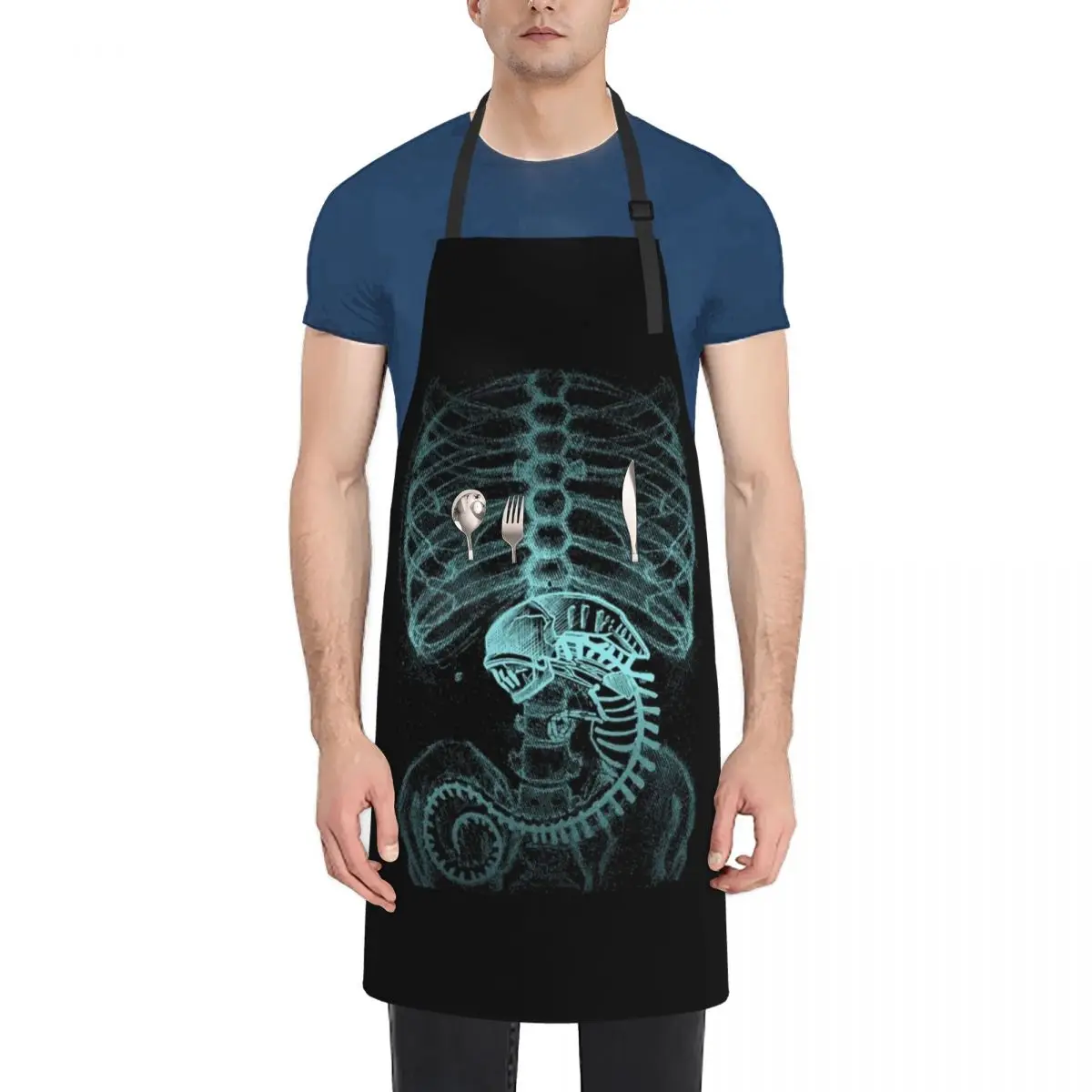 

Alien Radiography, X-Ray Classic Apron For Women Kitchen Dress Camping Apron