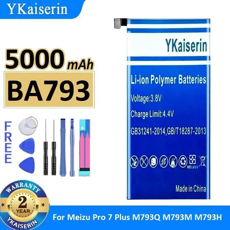 

For Meizu Pro 7 Plus M793Q M793M M793H Mobile Phone Battery High-Capacity 5000Mah BA793