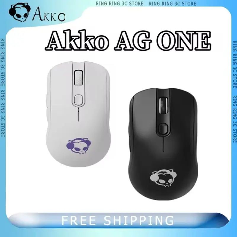 

Akko AG ONE Star Flash Game Mouse Three Mode Bluetooth Wireless Mouse Paw3395 8k E-Sports Game Lightweight Laptop Mice Pc Gifts