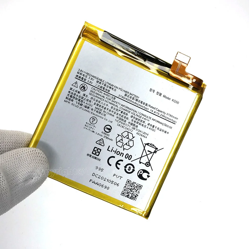 100% Original High Quality Genuine KG50 Battery For Moto One Hyper XT2027 XT2027-1 XT2027-2 XT2027-3 Batteries + Tools kit