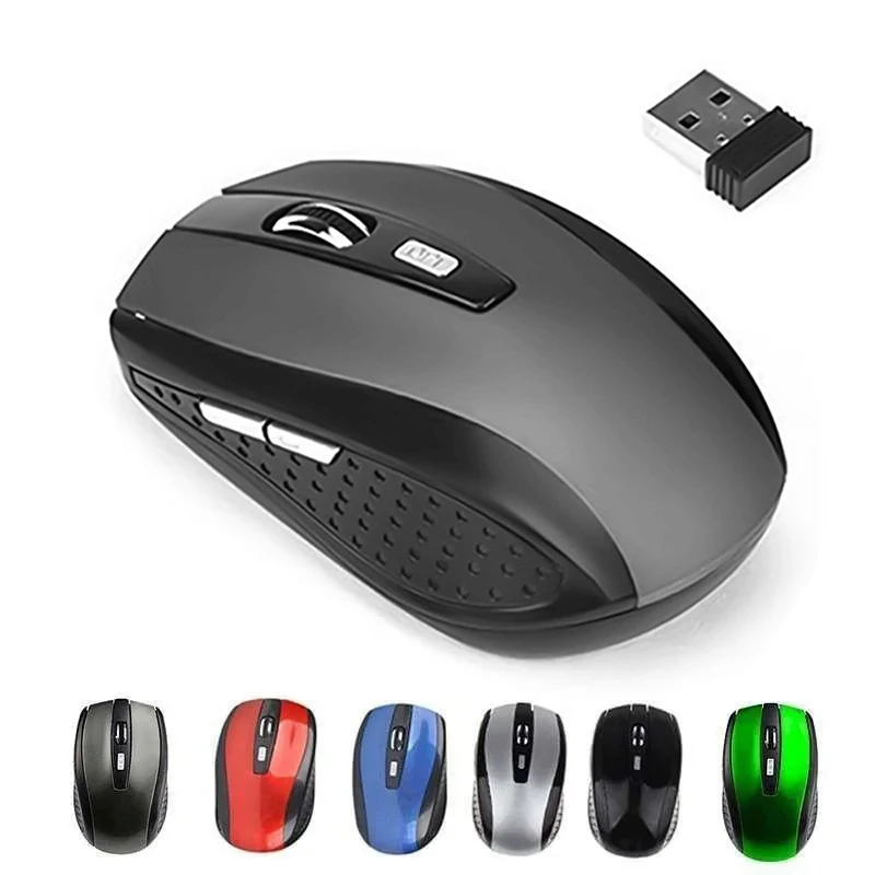 2.4G Wireless Mouse 2.4Ghz Gaming Mouse Optical Wireless Mouse Slim Mini Noiseless Mice 800/1200/1600 DPI For Macbook PC Laptops