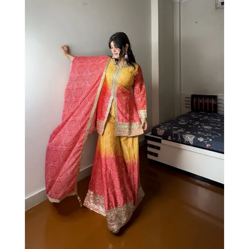 Salwar Kameez Pakistan Indian Wedding Party Dress Polaroid Suit