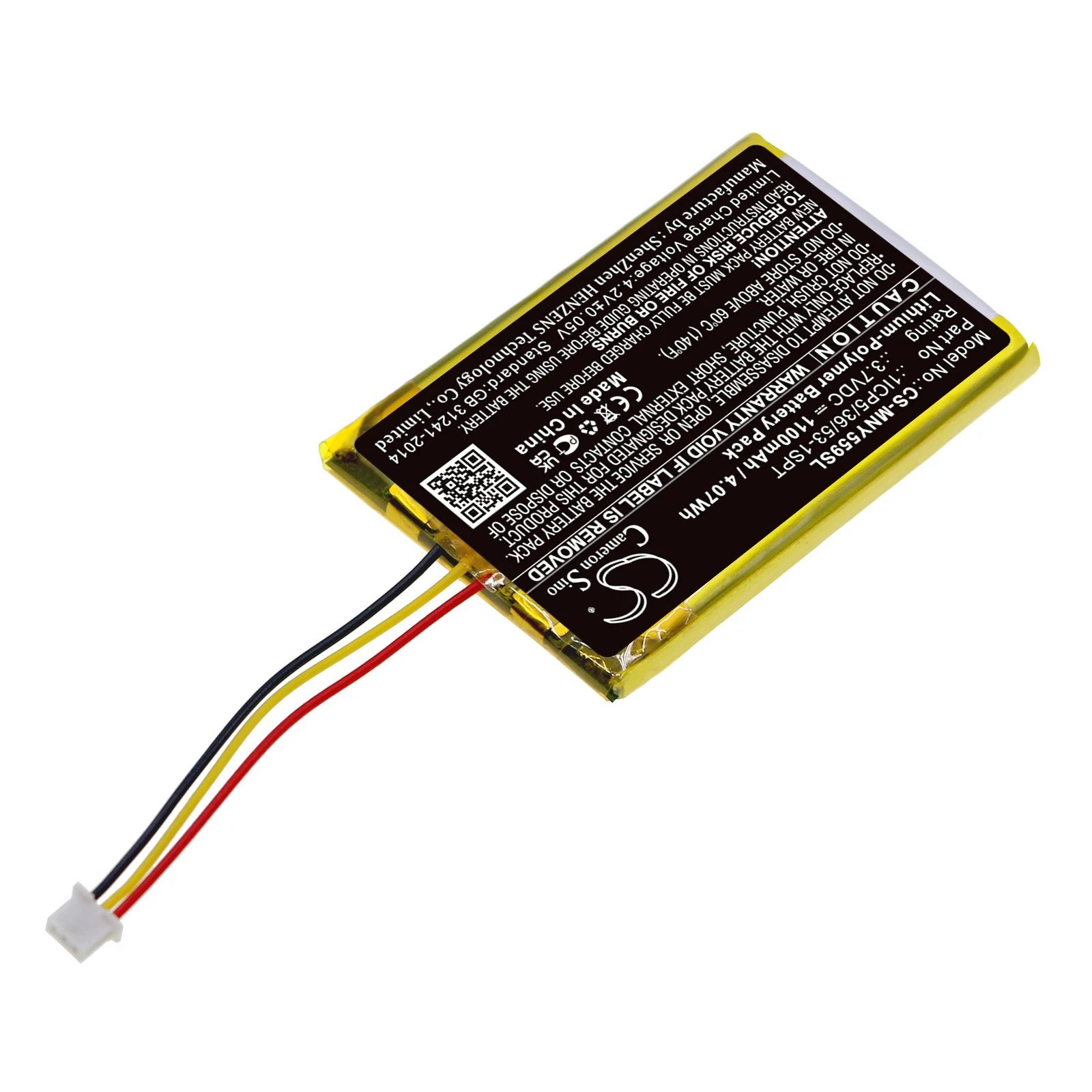 3.7V 1100mAh BabyPhone Battery for Moonybaby MB55931,Trust 30,Split 55,MB55933,MB55810,MB55935,MB55935BV,Value 100 Monitors+TOOL