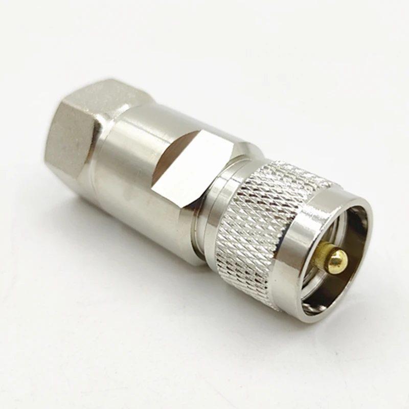 

1X Pure copper 1/2 feeder M-type male and female head 50-9 feeder connector 1 / 2 super flexible feeder uhf SL16