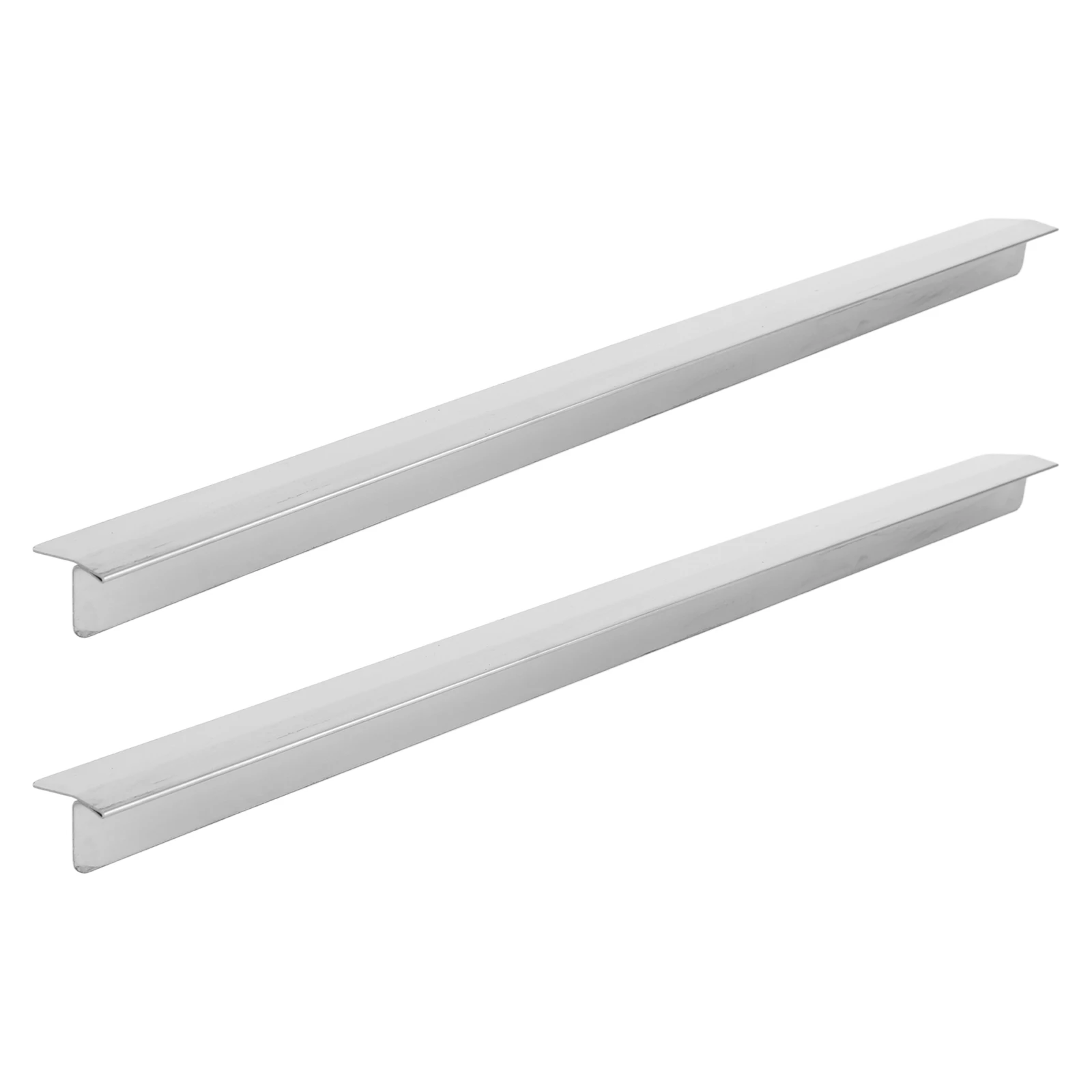 

2 Pack Stainless Steel Range Trim Kit Easy Clean Heat Resistant Stove Counter Crevice Cover Suitable for Even Surface