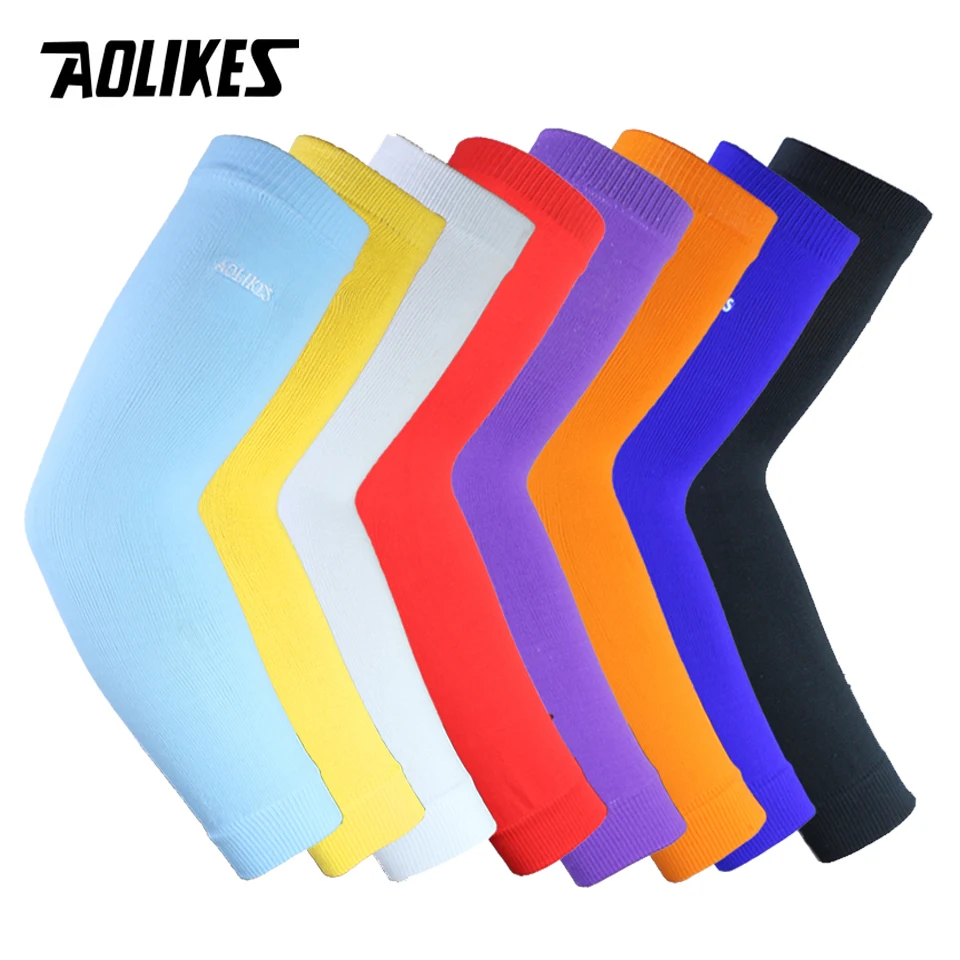 AOLIKES 1PCS Elastic Basketball Tennis arm Sleeve Armband Soccer Volleyball Elbow Protector Pain Band