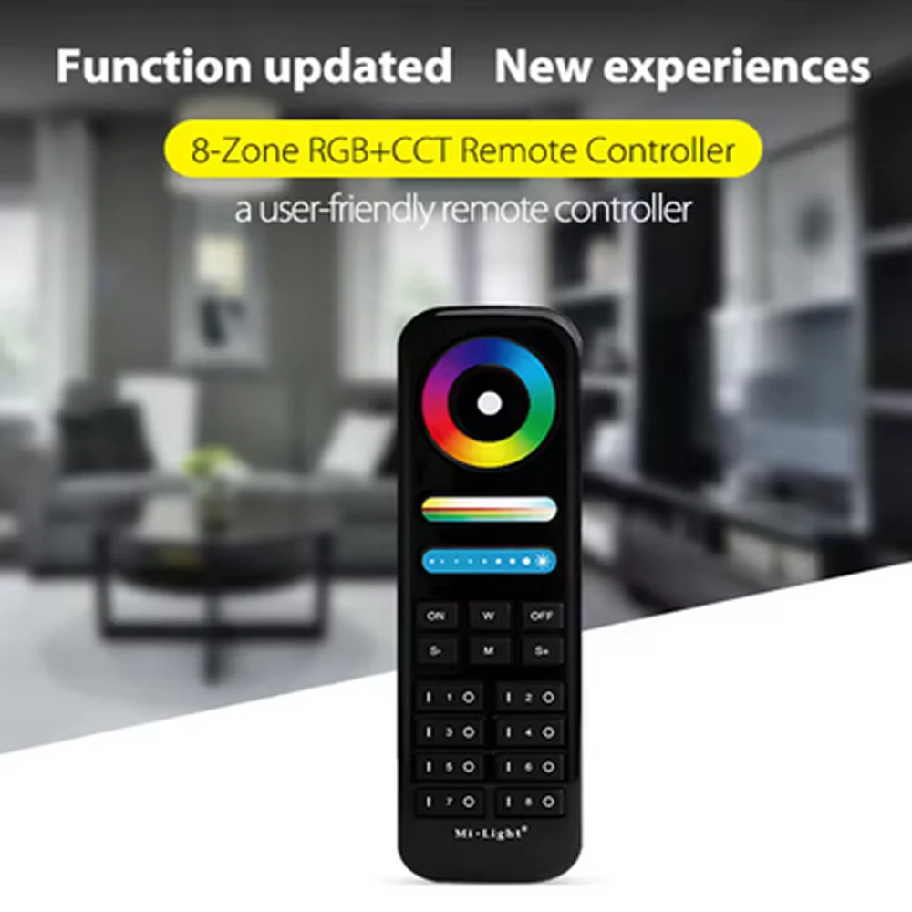 Miboxer Black RGB CCT/RGBW/Single Color Touch Dimming Remote Controller Fo LED Lamp Contoller FUT087 FUT089 FUT096 FUT092