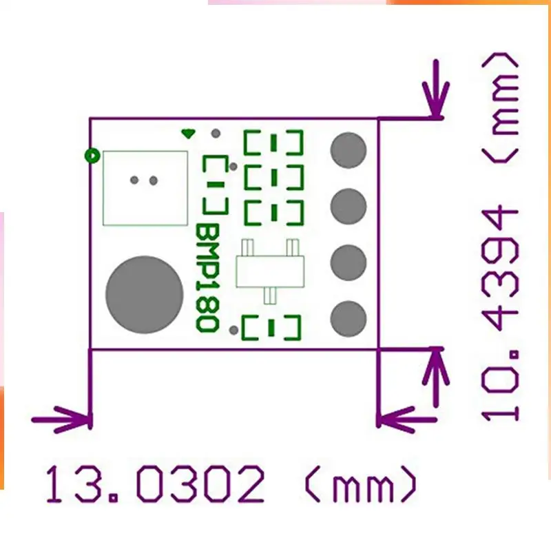 A92Z 20Pcs GY-68 BMP180 Barometric Pressure Temperature Sensor Module Replace BMP085