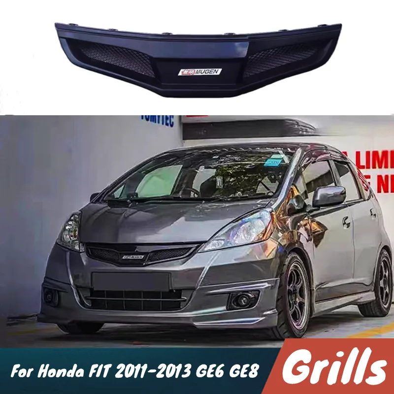

Для Honda FIT 2011 2012 2013 GE6 GE8: передняя решетка бампера, сетчатая решетка, гоночная решетка, аксессуары, обвес