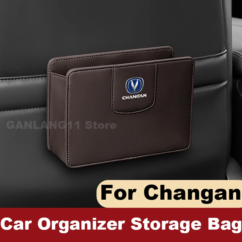 

Leather Car Organizer Storage Bag For Changan CS55 Plus UNIV UNIT UNIK UNIS UNIZ CS35 CS15 CS85 CS95 CS75 Plus Auto Trash Can