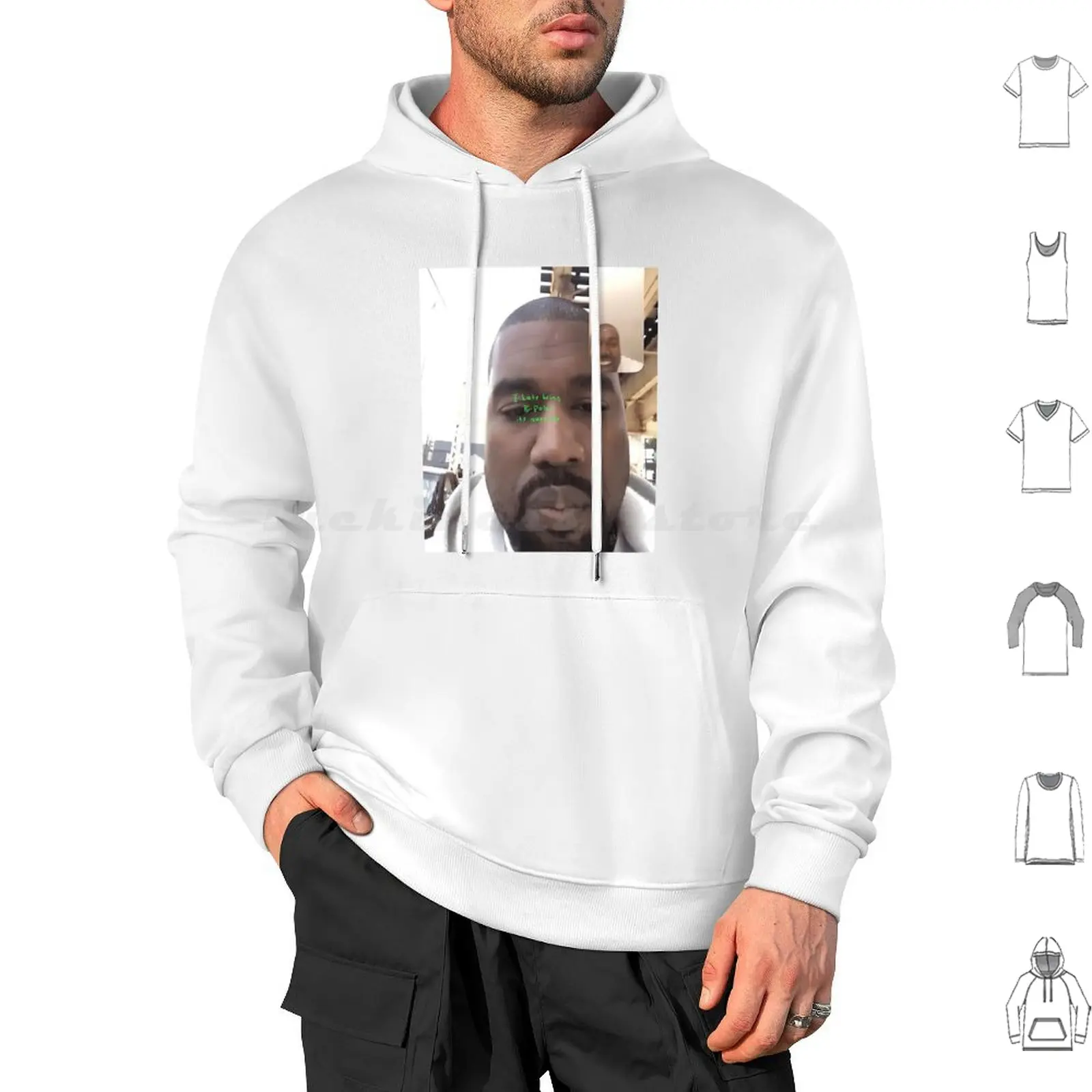 

Kanye West-Bipolar Hoodie cotton Long Sleeve Kanye West Kanye West Bipolar Funny Meme Kanye Bipolar Kanye West Bipolar