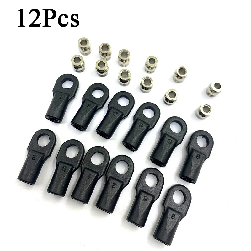 12Pcs Meatal Rod End Link Linkage Balls Joint Head for 1/10 RC Car Crawler Axial TRAXXA Hard Drive Bracket