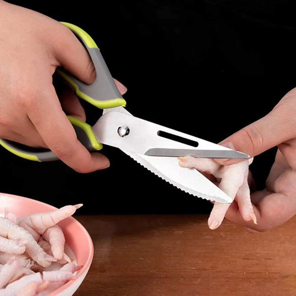 Multifunction Kitchen Scissor Stainless Steel Poultry Shear Heavy Duty Kitchen Gadget Chicken Bone Cutter Fish Scale Shear Bbq