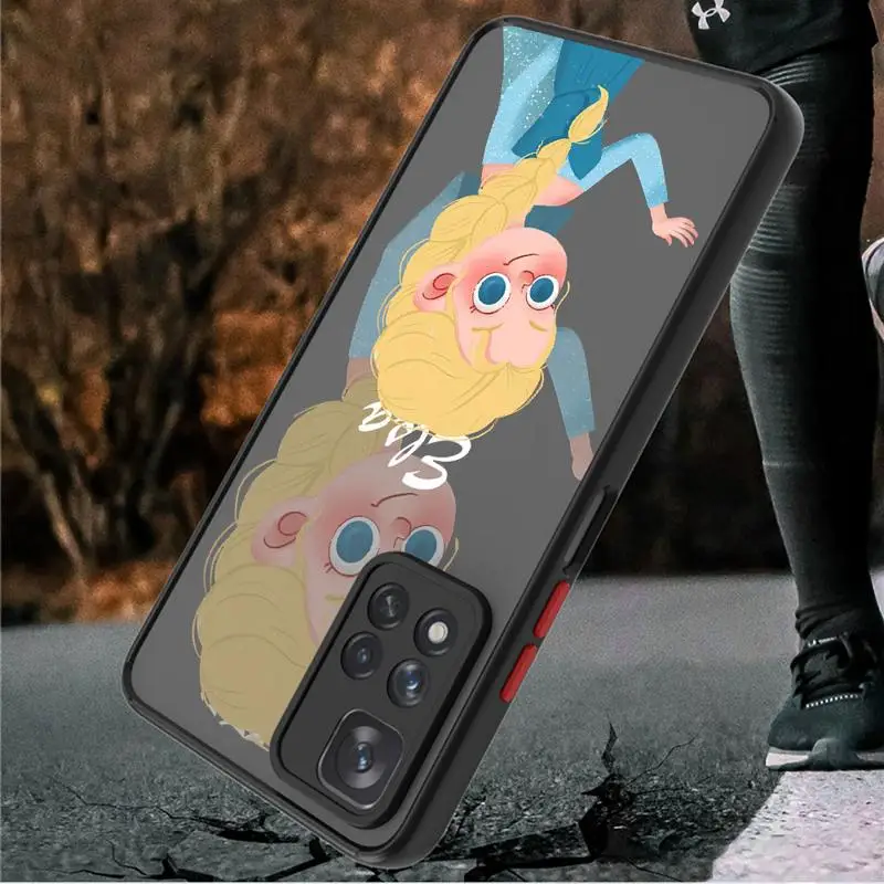 Disney Cartoon Cute Princess phone cases for Redmi Note 12S 11 case K40 8 10S 11Pro 10 13 8T 9 11S 10 Lite 12 Luxury Matte Cover