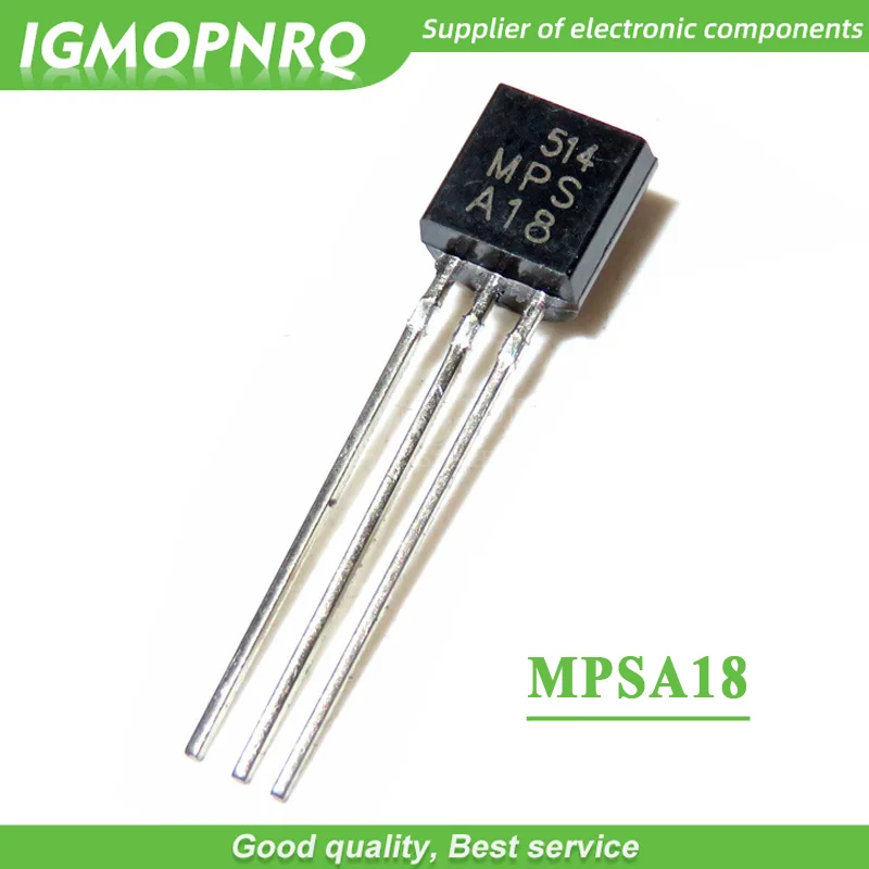 100pcs MPSA18 A18 TO-92 Bipolar Transistors - BJT 200mA 45V NPN new original