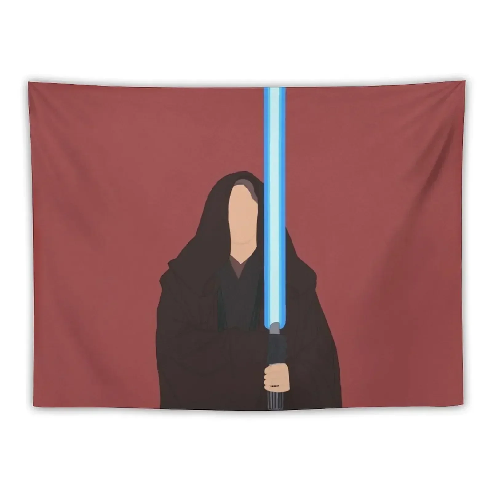 Anakin Holding Lightsaber Tapestry Home Decor Aesthetic Room Decorating Aesthetic Bedroom Decor Tapestry