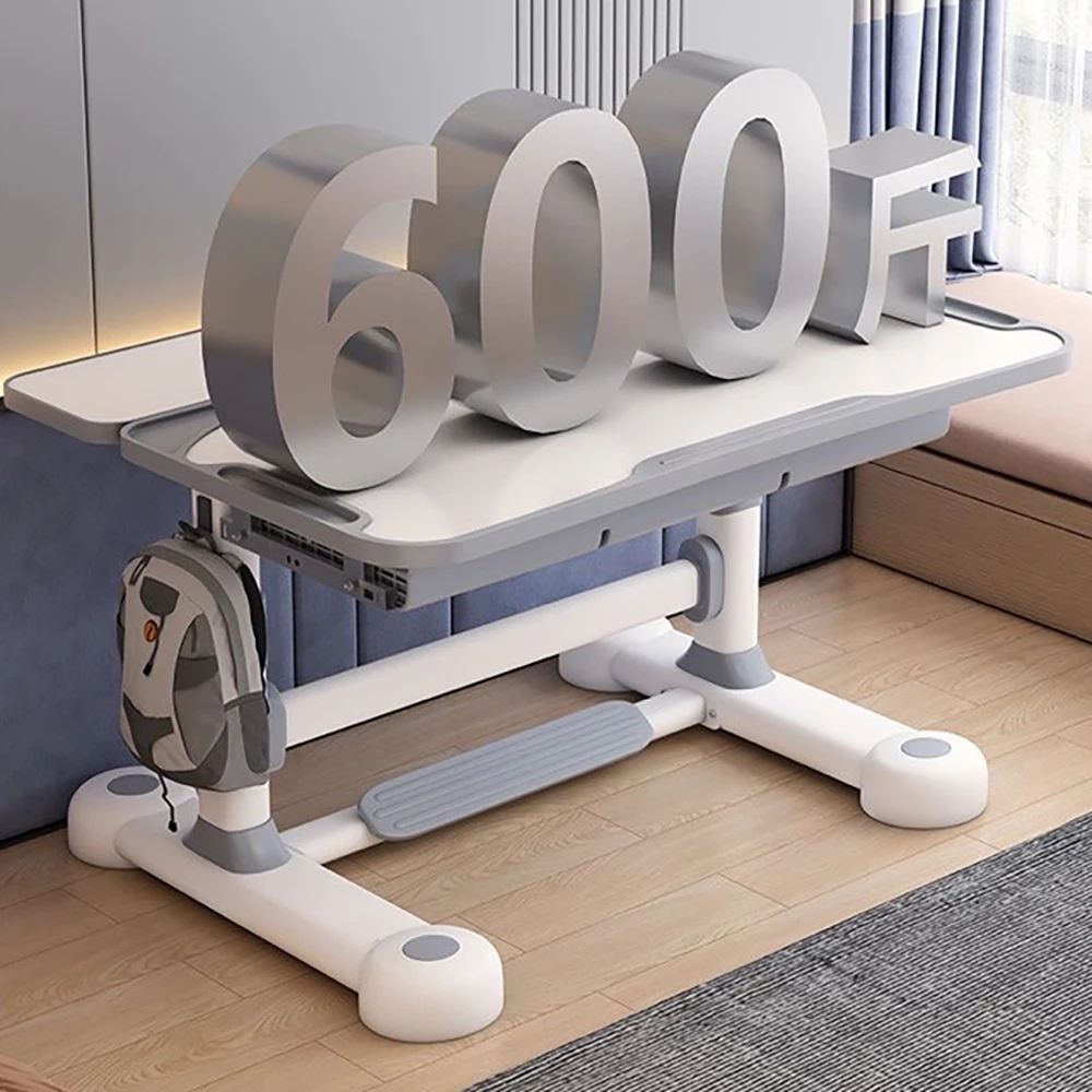 Household Student Desk and Chair Set Height Adjustable, Ergonomic Children Writing Study Table