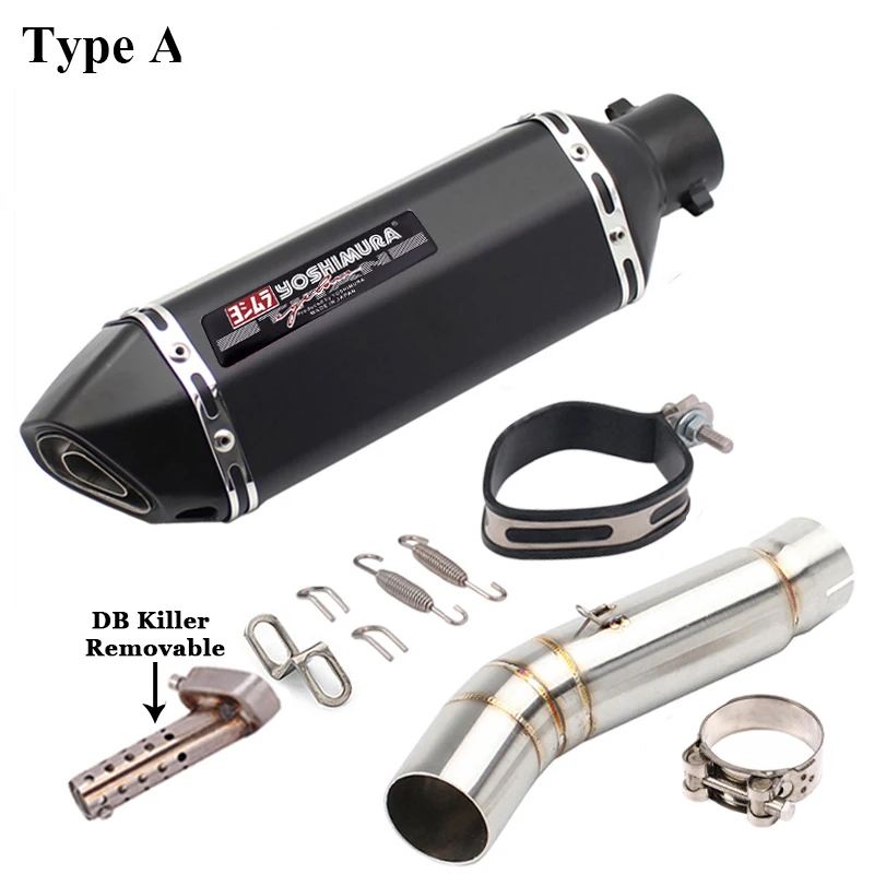 Motorcycle Exhaust Modified Escape Moto Yoshimura Muffler Silencer Slip on pipe For Honda CBR500 CBR500R CB500X CB500F 2013-2019