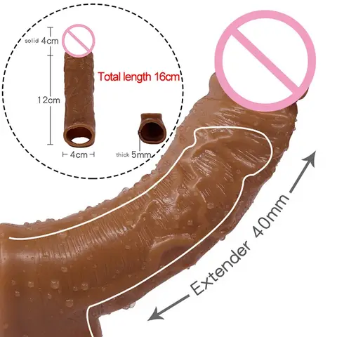 Reusable Silicone Condom Enlargement Peniss Sleeve Extender Enhancer Peniss Cocks Cover Adult sexx Toys For Men sexxual Tools