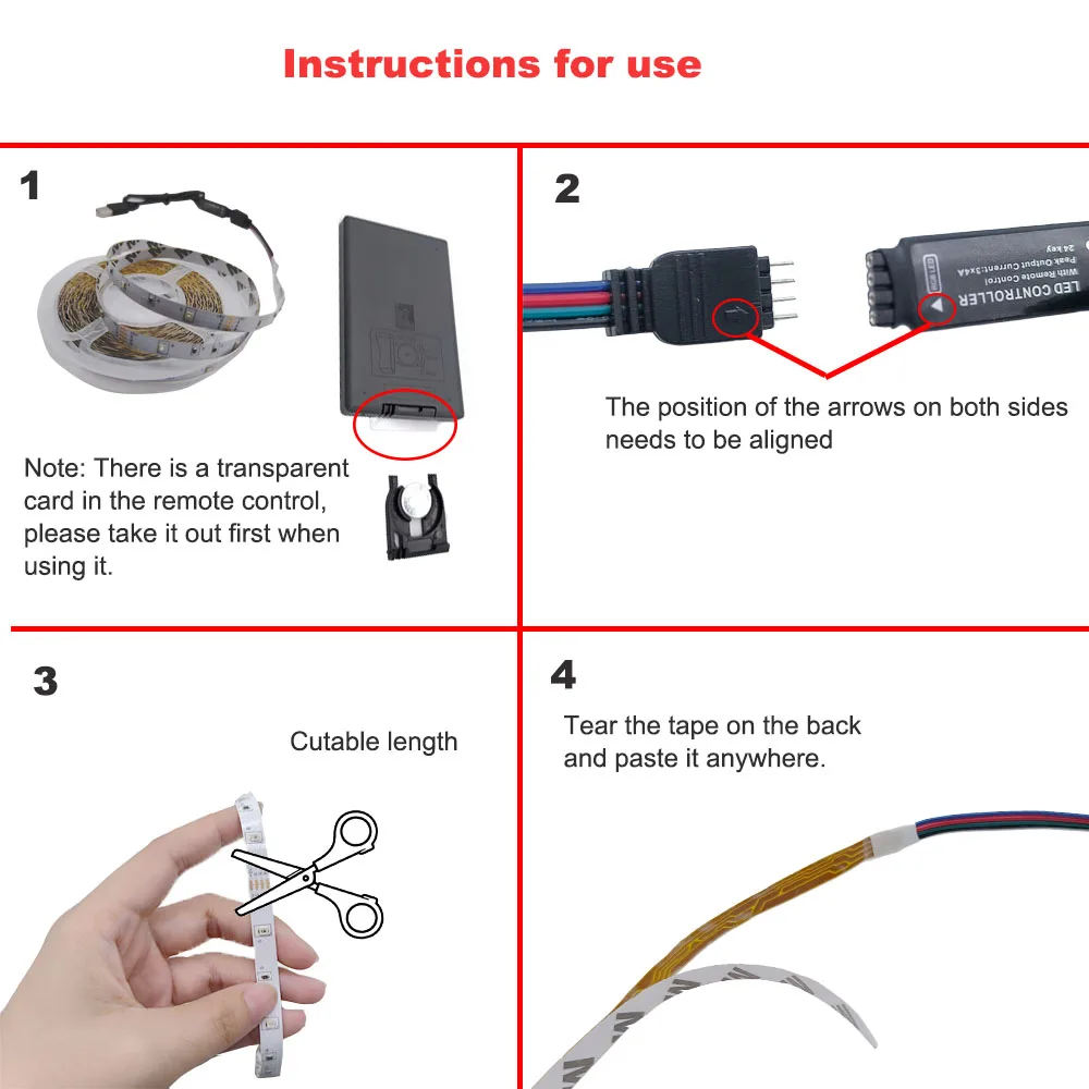 Tira de luces LED RGB con Control remoto, cinta Flexible de diodo para retroiluminación de TV y pantalla de escritorio, USB 2835, 10M/15M/20M