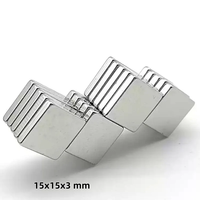 15x15x3/5 mm Powerful Magnets 15mmX15mmX5mm Block Permanent Magnetic 15x15x3mm Neodymium Magnet Super Strong 15*15*3/5 mm